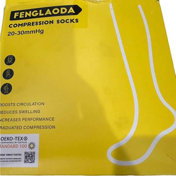Fenglaoda Multicolored Compression Socks 3 Pair Set - Picture 7 of 7